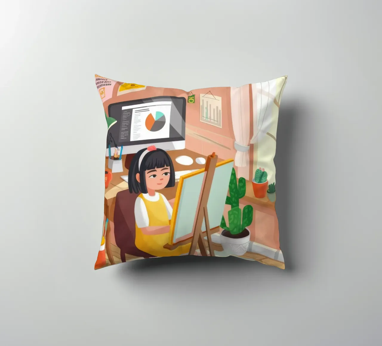 Creative Workspace Harmony decorative cushion by Lumina Vision