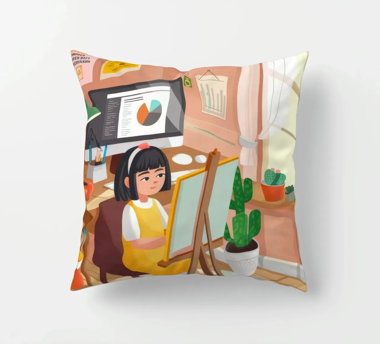 Creative Workspace Harmony decorative cushion by Lumina Vision