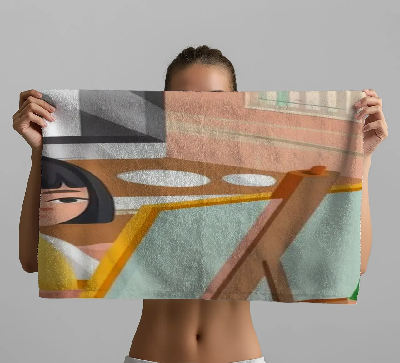 Harmonie de l'espace de travail créatif serviette de bain de Lumina Vision