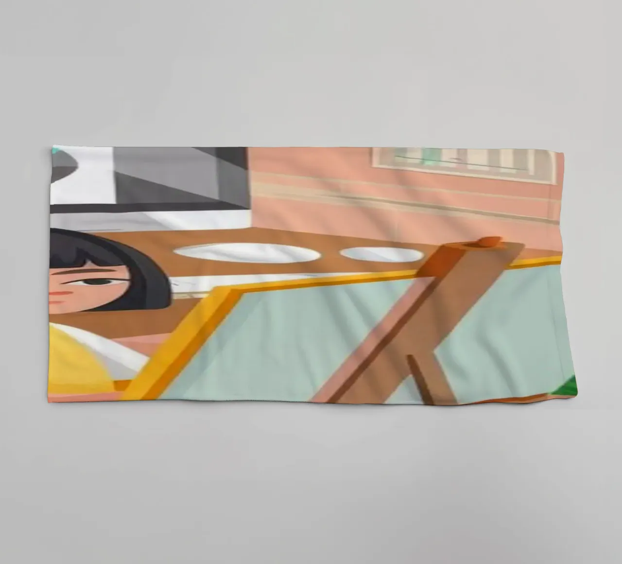 Harmonie de l'espace de travail créatif serviette de bain de Lumina Vision