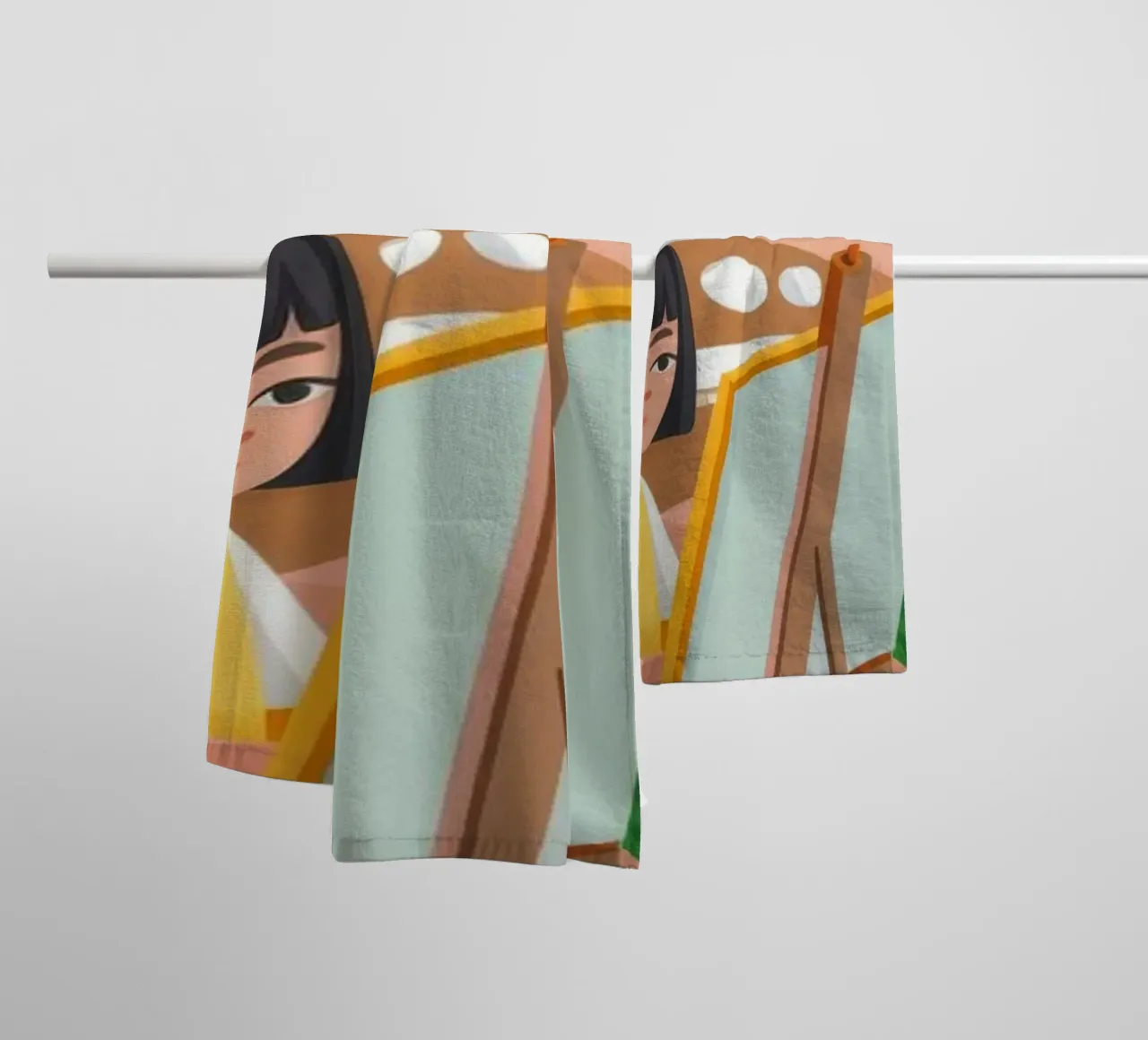 Harmonie de l'espace de travail créatif serviette de bain de Lumina Vision