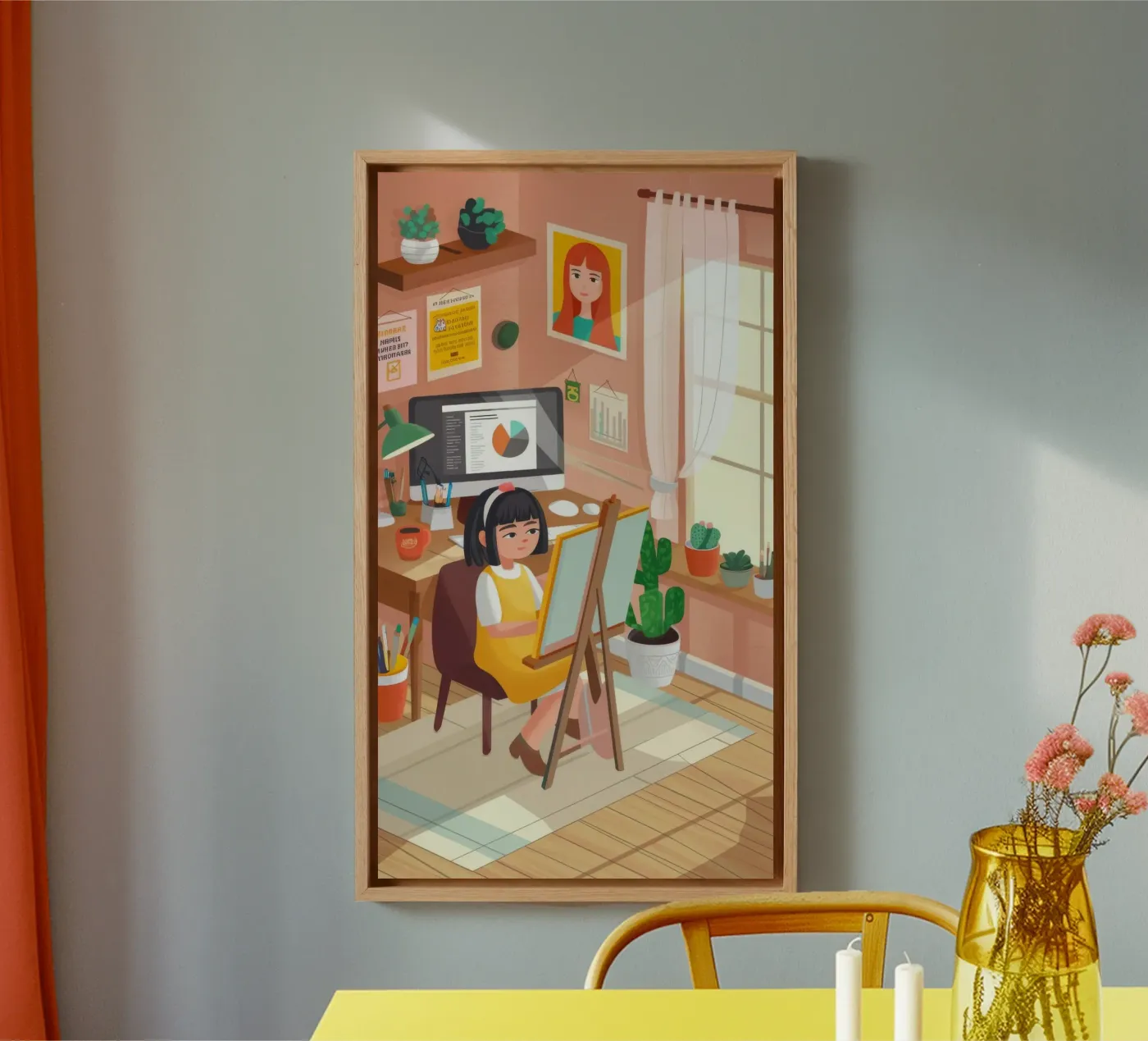 Creative Workspace Harmony canvas van Lumina Vision