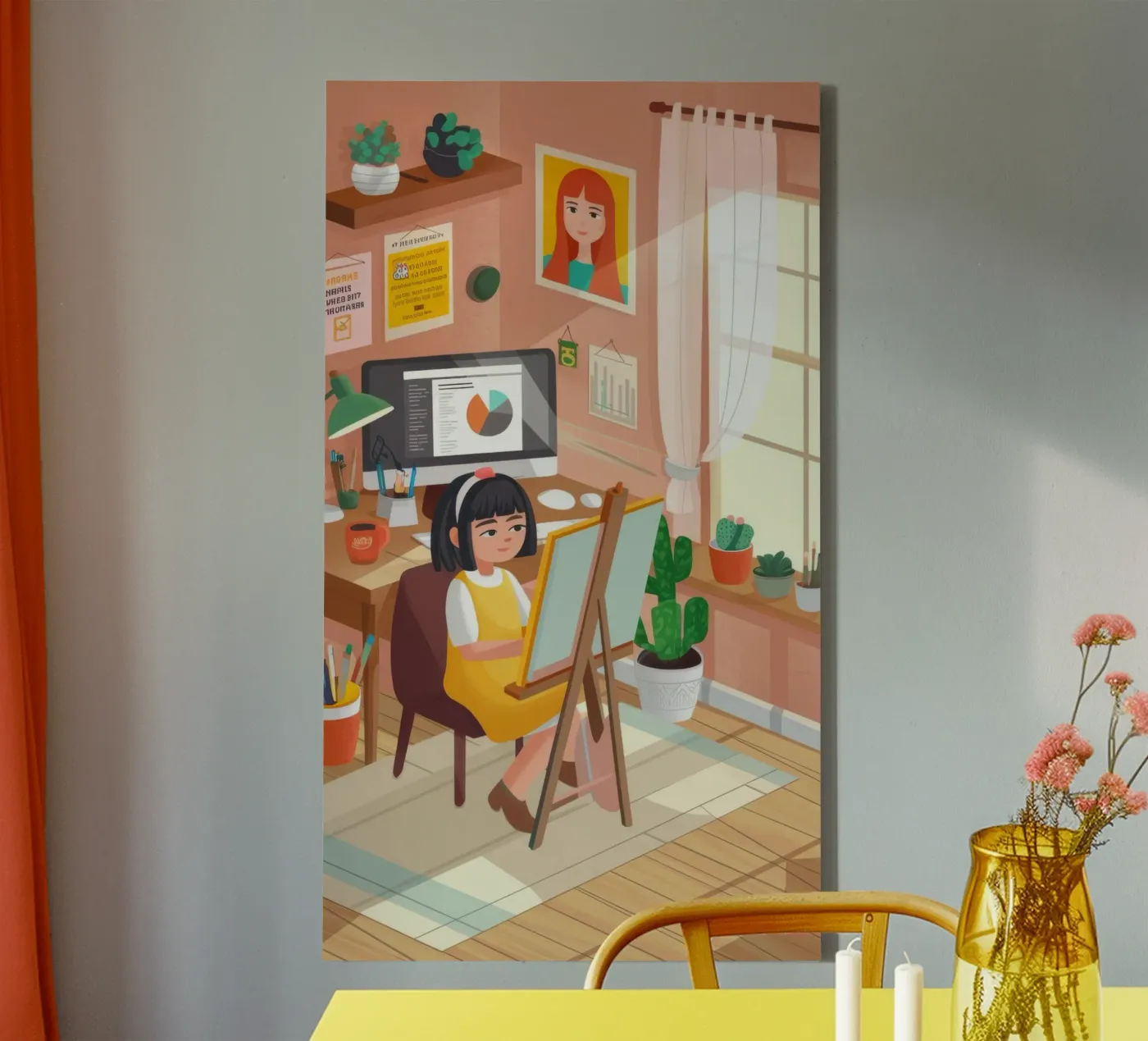 Creative Workspace Harmony canvas van Lumina Vision