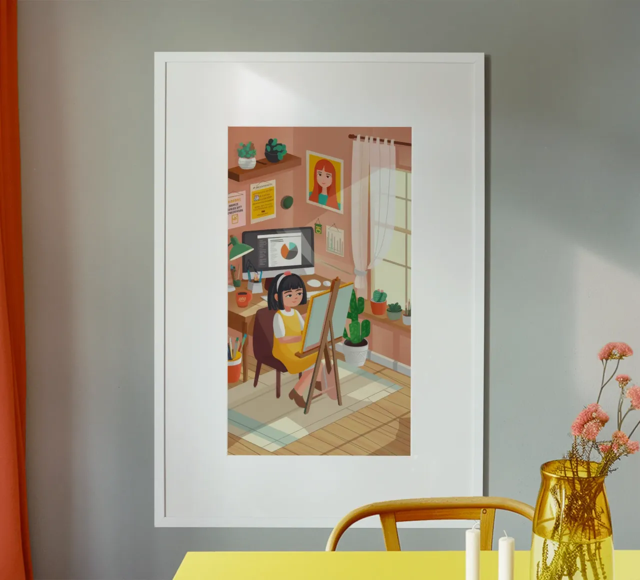 Creative Workspace Harmony poster by Lumina Vision