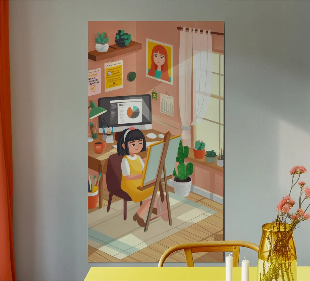 Creative Workspace Harmony poster by Lumina Vision