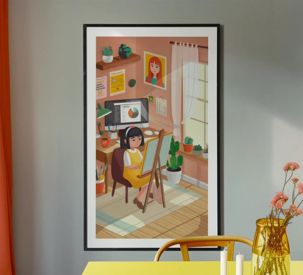 Creative Workspace Harmony poster by Lumina Vision