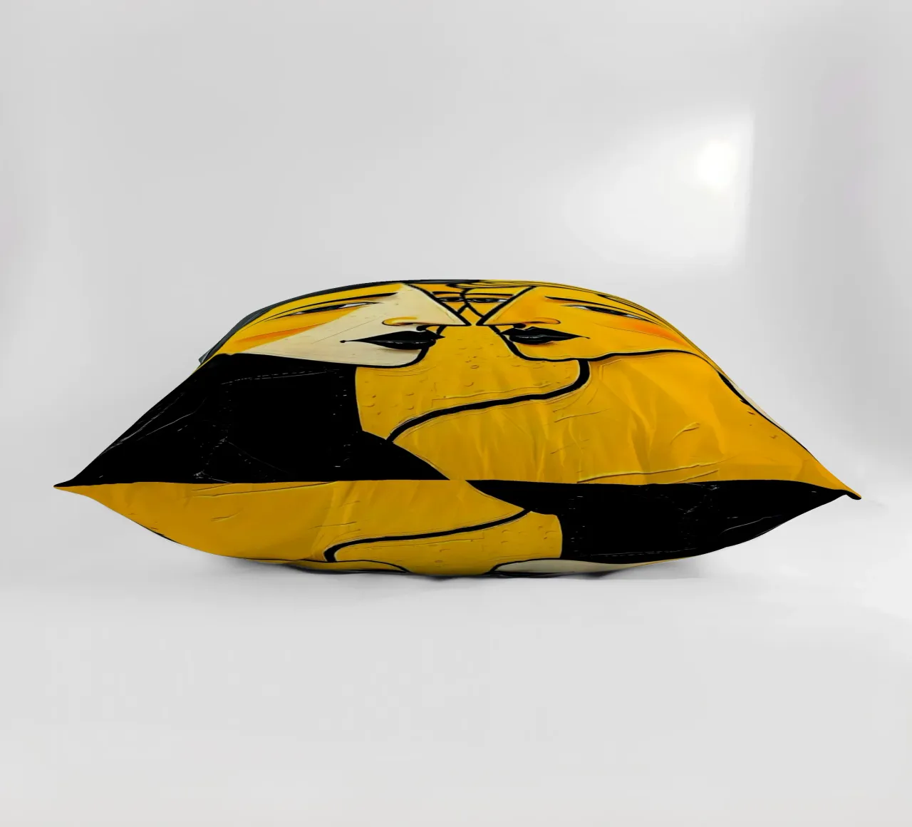 Ritratto_Stil_E_3 cuscino da schwarz-gelb by LK