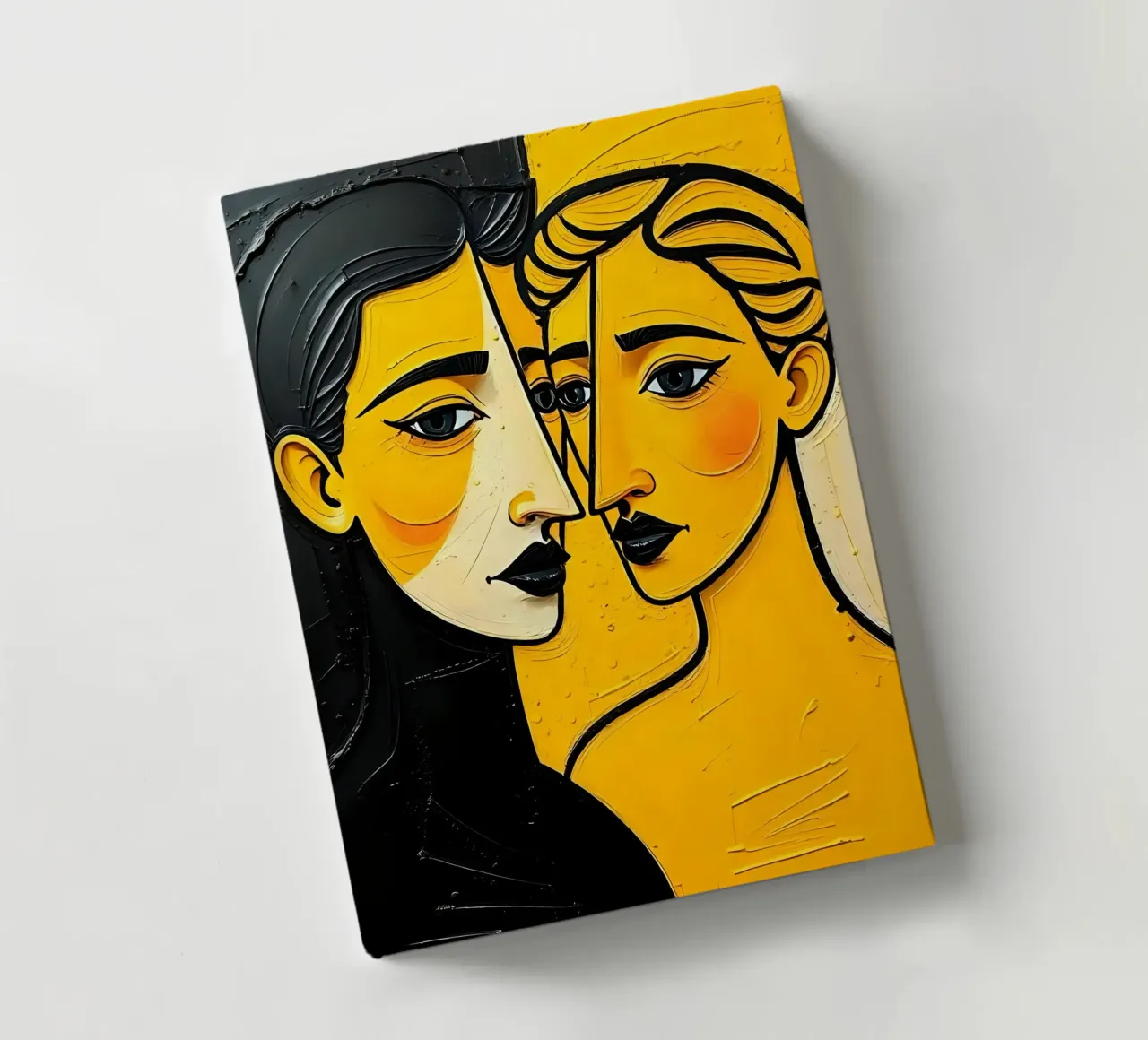 Portrait_Stil_E_3 notebook by schwarz-gelb by LK
