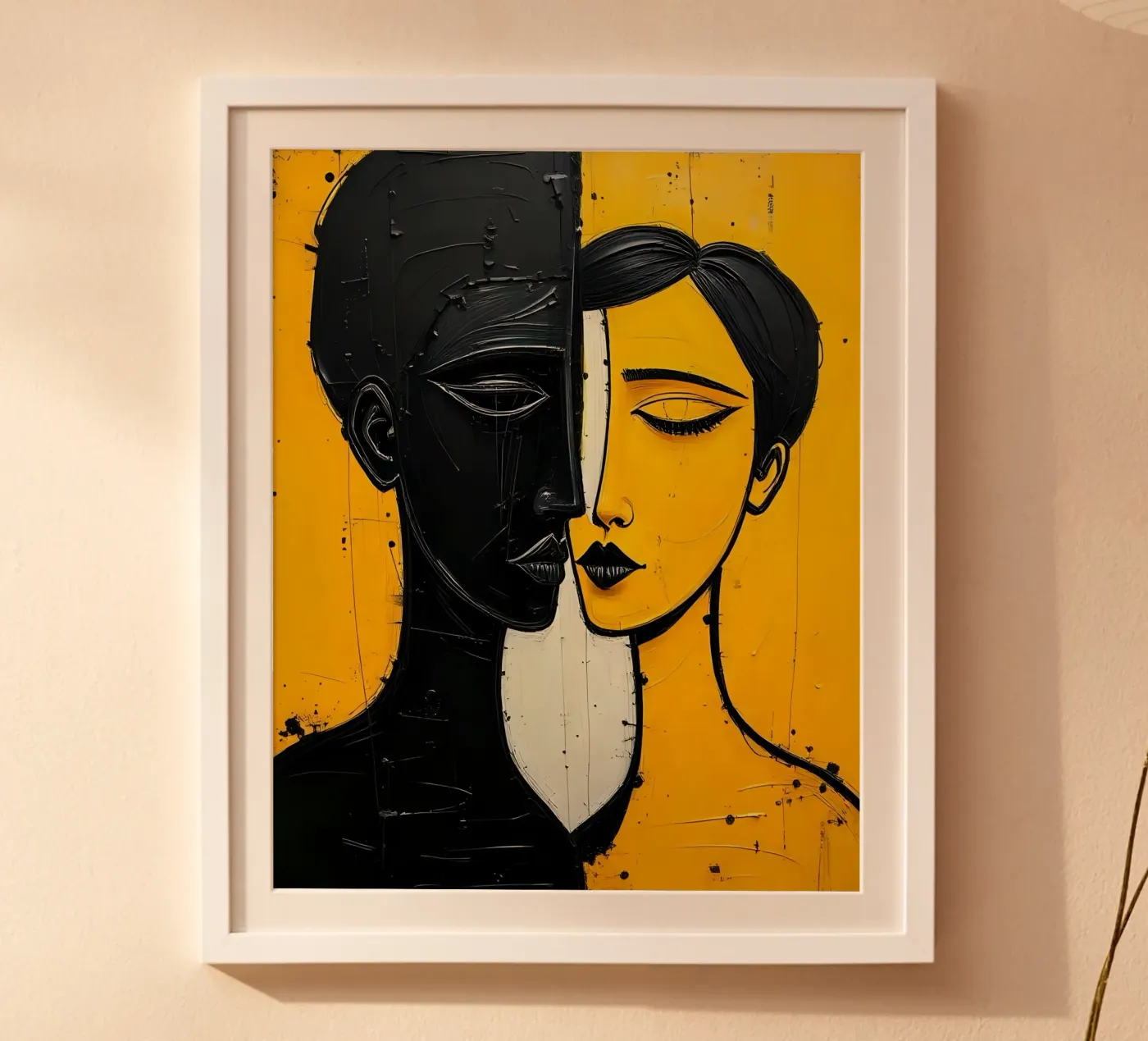 Portrait_Stil_E_4 poster by schwarz-gelb by LK