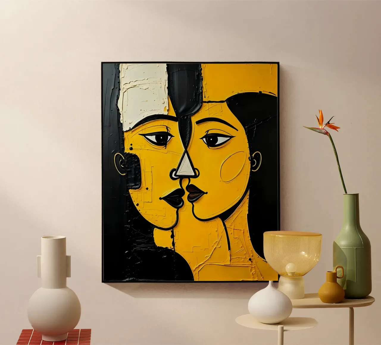 Ritratto_Stil_E_5 plexiglass da schwarz-gelb by LK