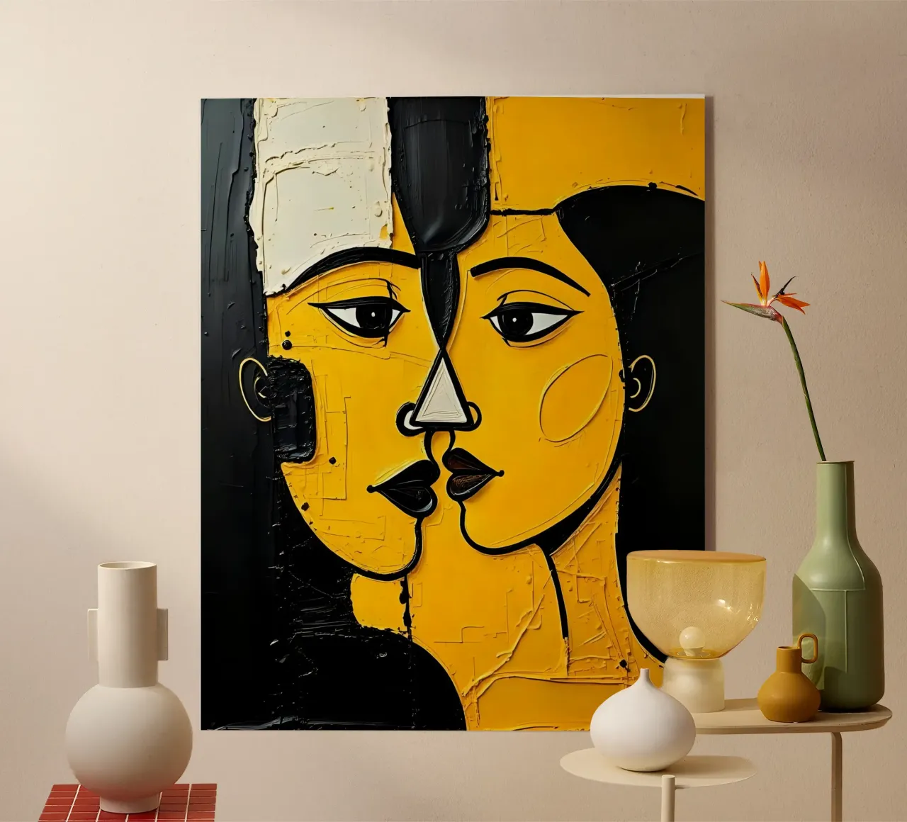 Ritratto_Stil_E_5 plexiglass da schwarz-gelb by LK