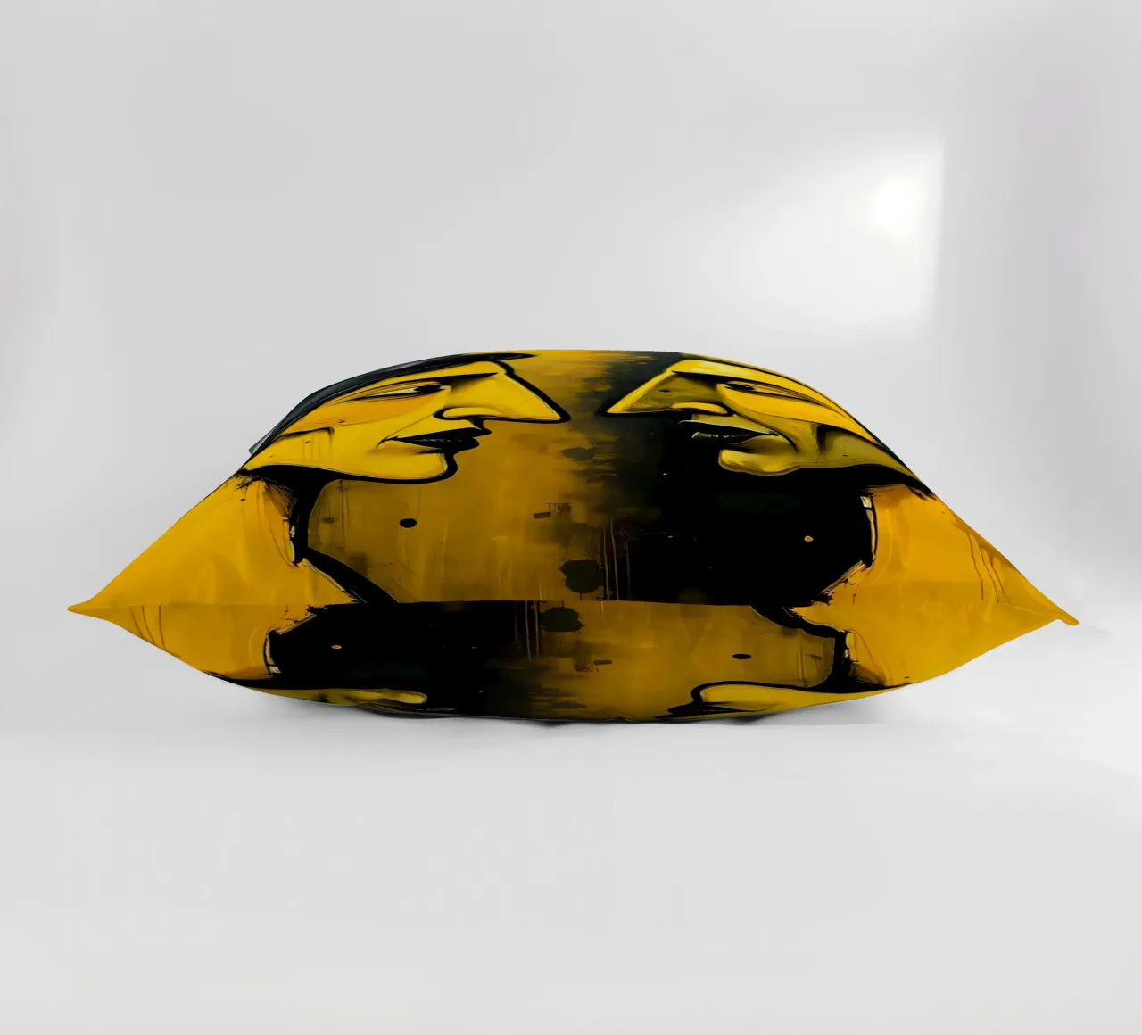 Ritratto_Stil_E_6 cuscino da schwarz-gelb by LK