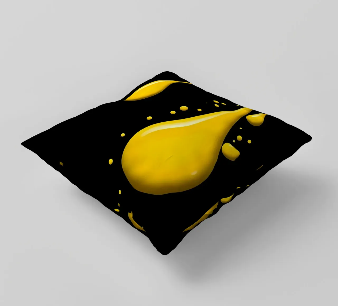 Gocce_1 cuscino da schwarz-gelb by LK