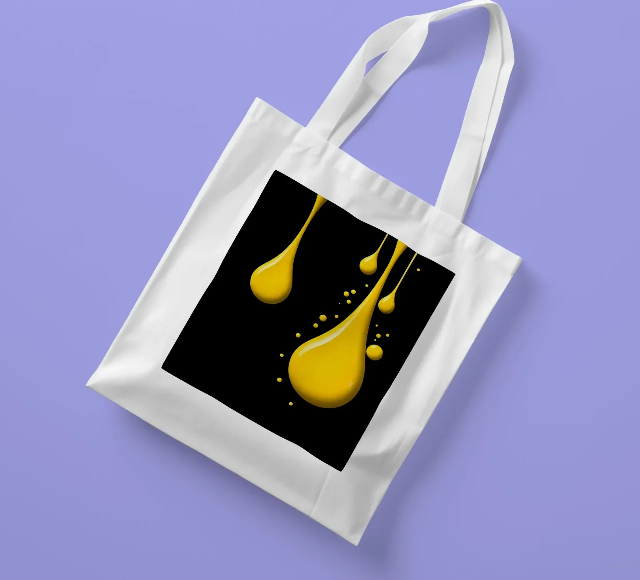 Gocce_1 borsa in juta da schwarz-gelb by LK