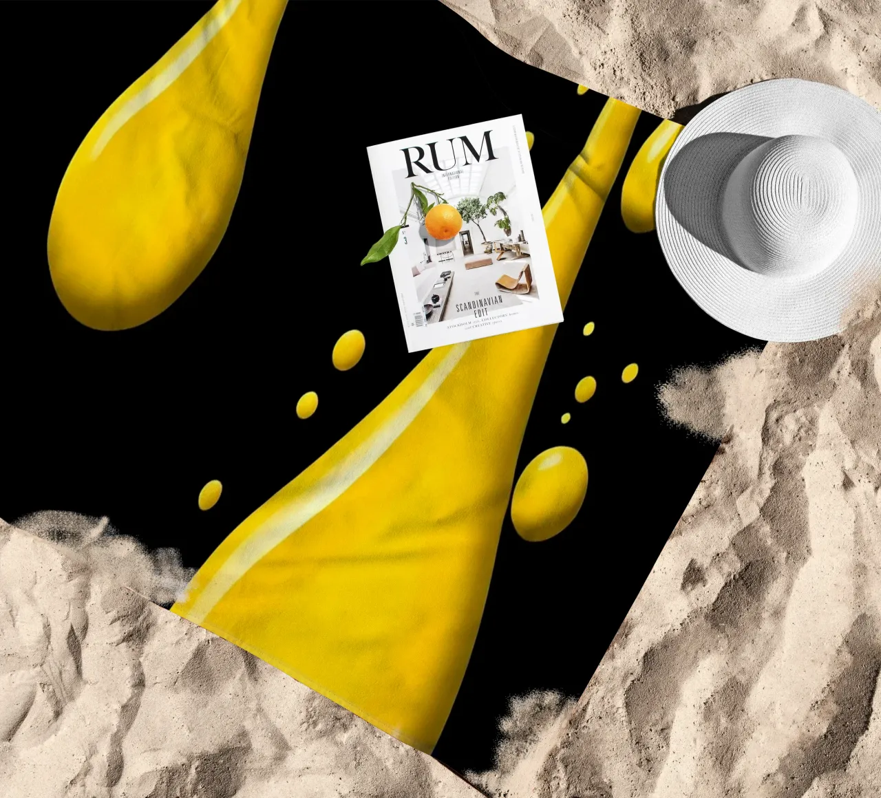 Gocce_1 telo mare da schwarz-gelb by LK