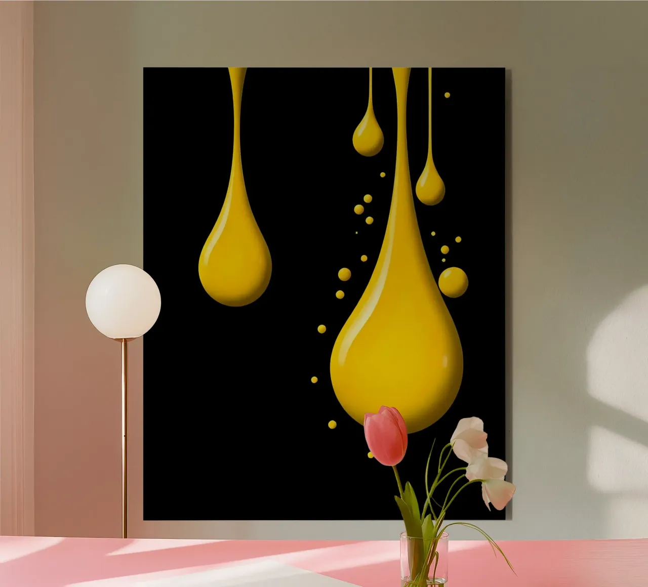 Gocce_1 alluminio dibond da schwarz-gelb by LK