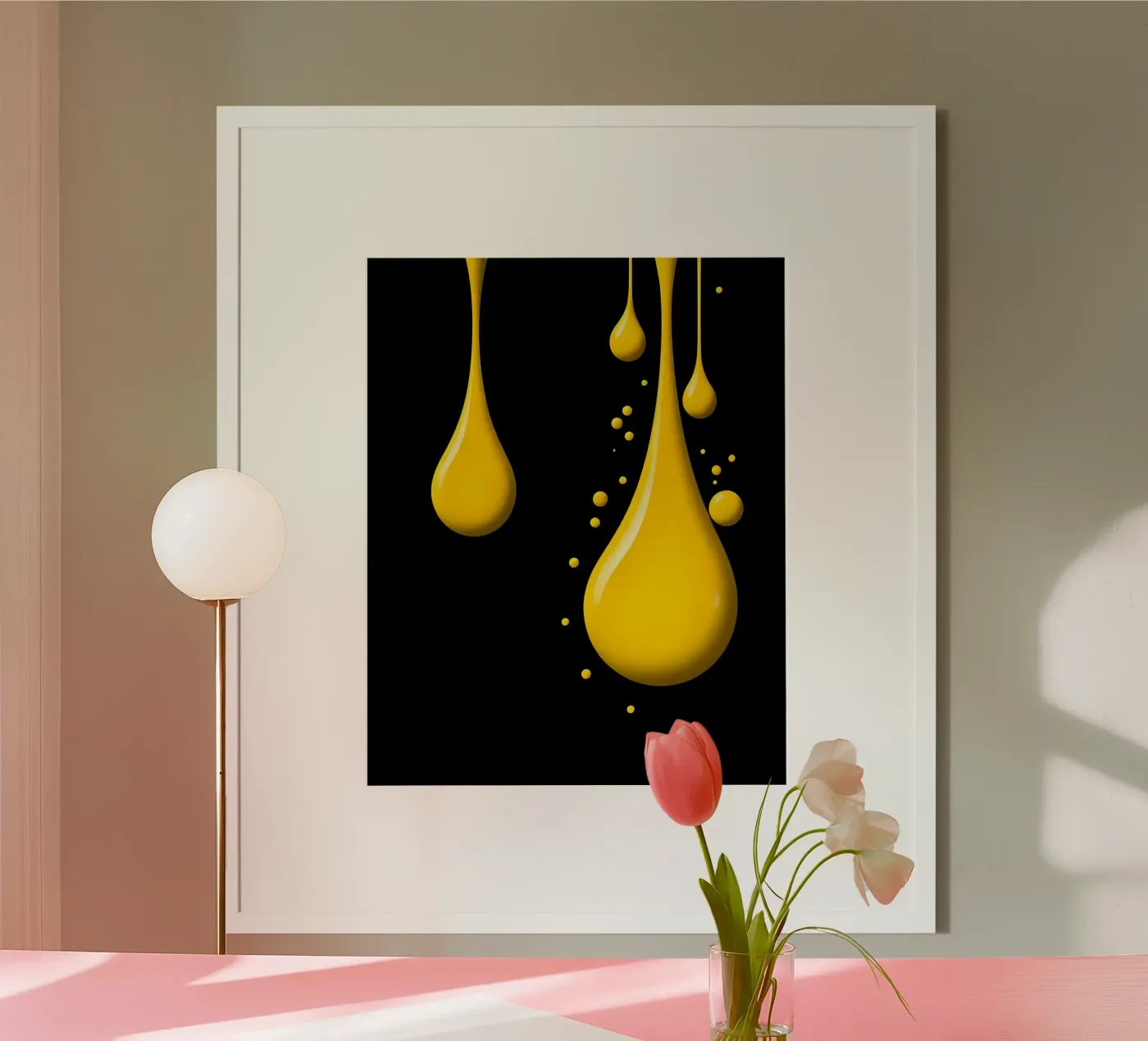 Druppels_1 poster van schwarz-gelb by LK