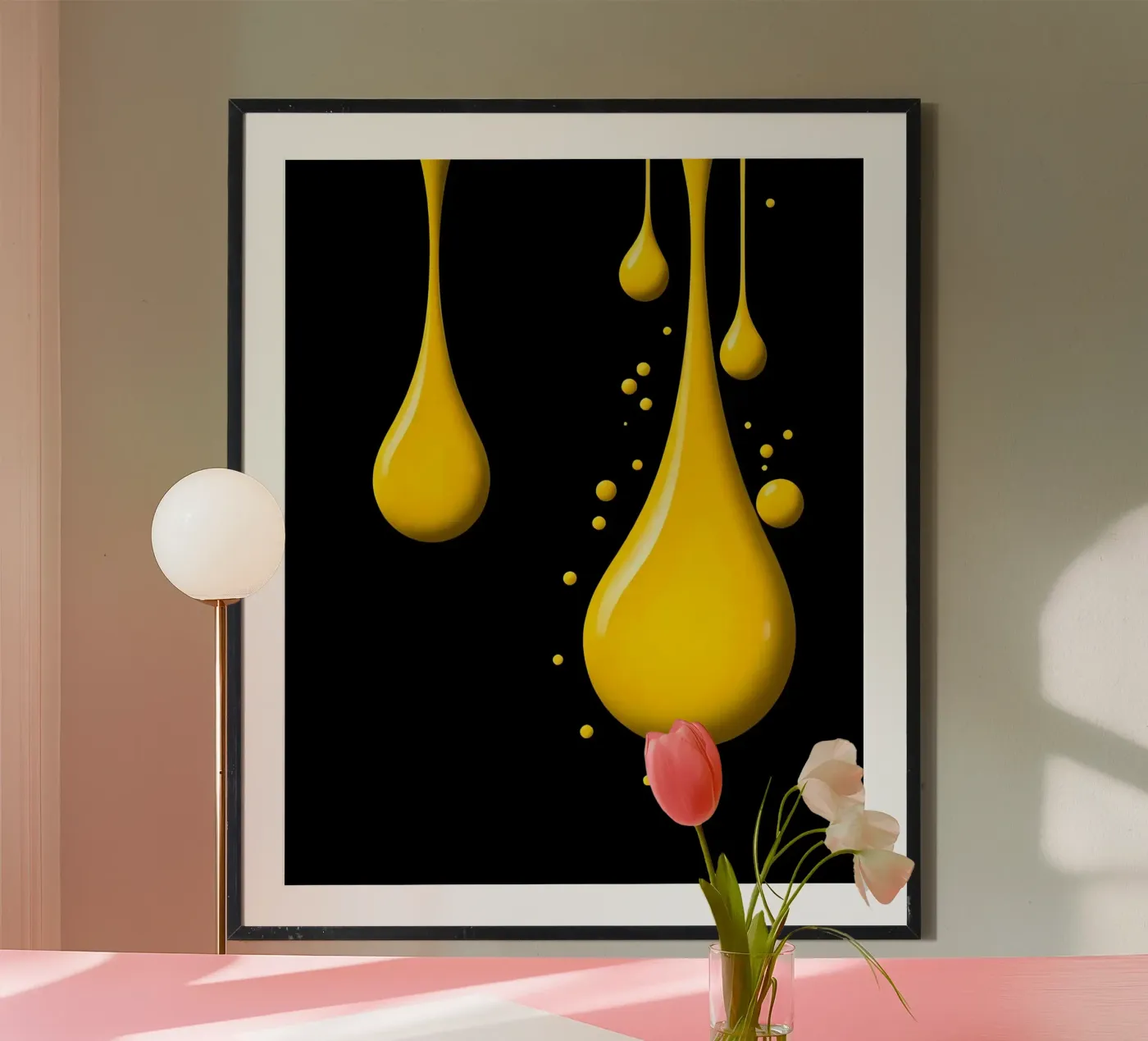 Druppels_1 poster van schwarz-gelb by LK