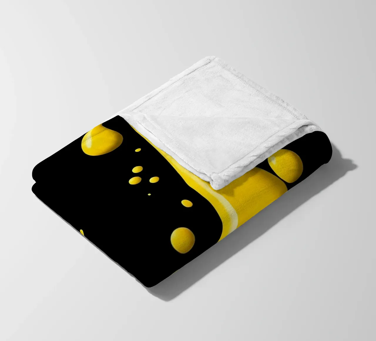 Gocce_1 coperta in pile da schwarz-gelb by LK