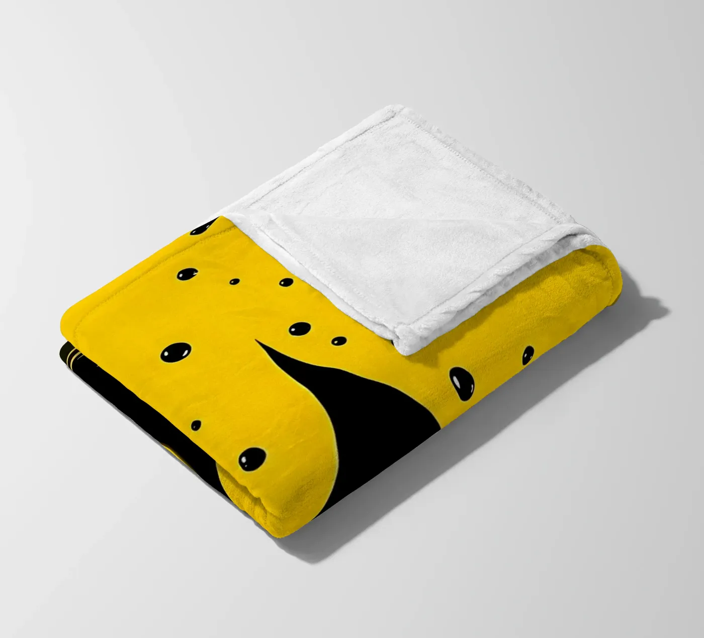 Drops_2 Fleecedecke von schwarz-gelb by LK