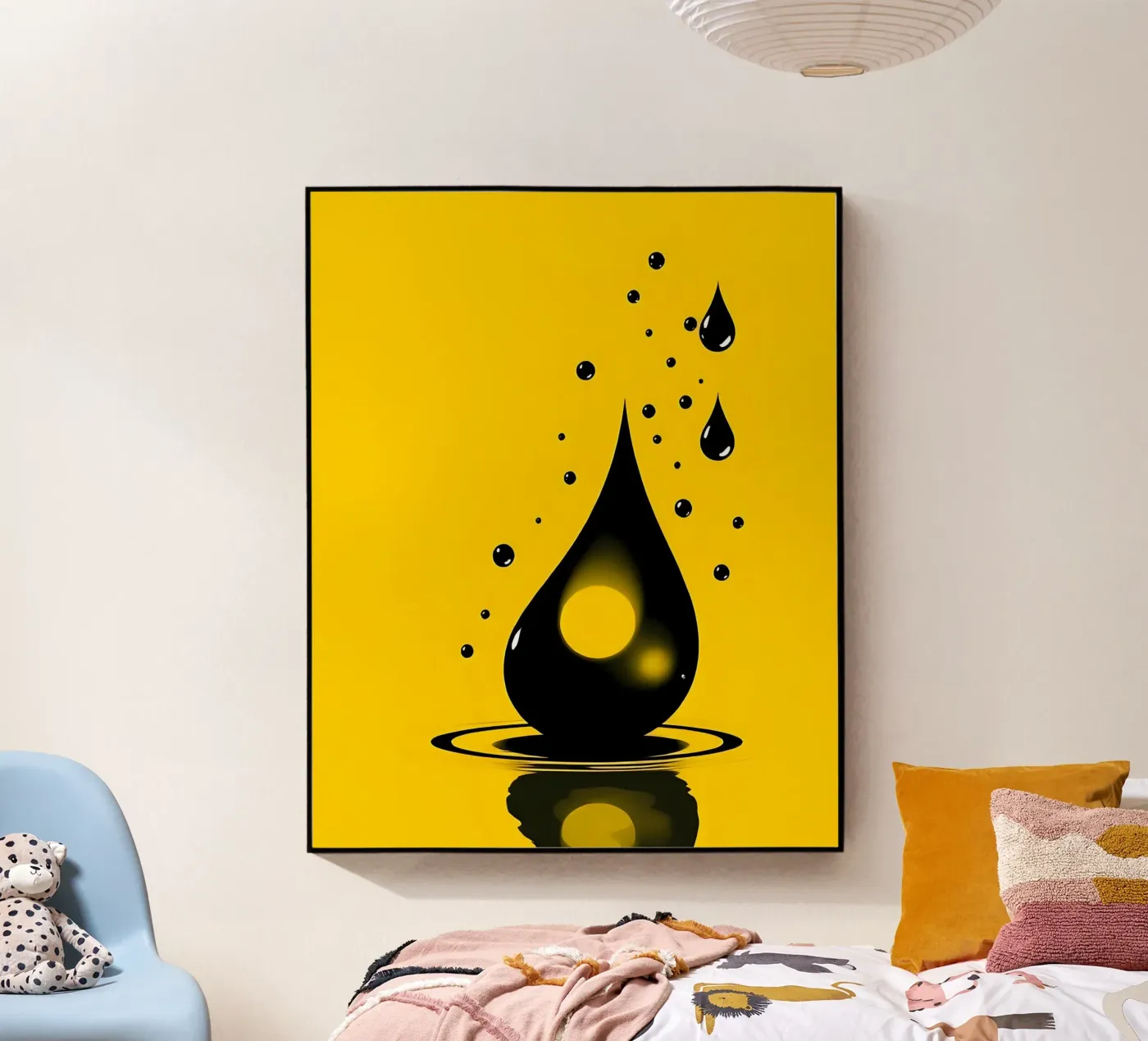 Drops_2 plexiglass da schwarz-gelb by LK