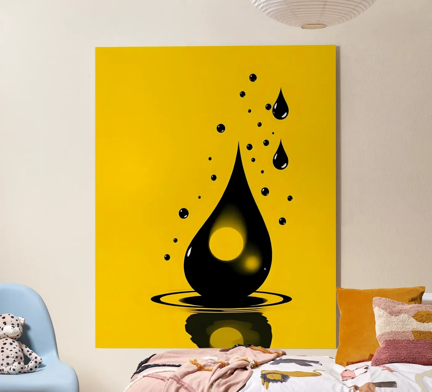 Drops_2 plexiglass da schwarz-gelb by LK