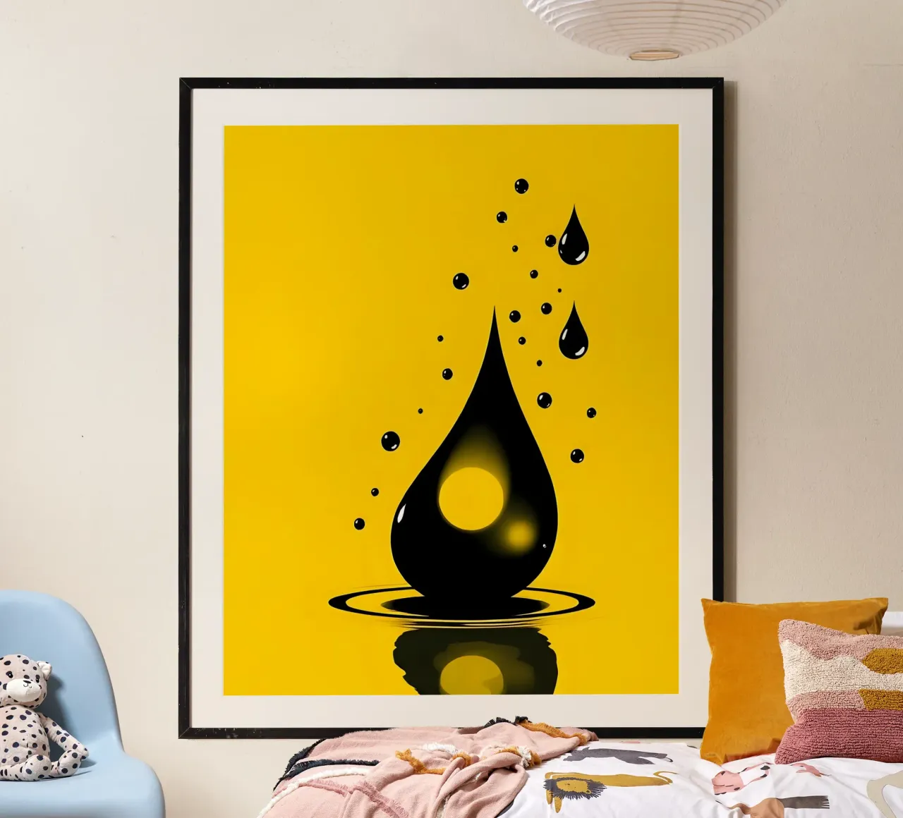 Druppels_2 poster van schwarz-gelb by LK