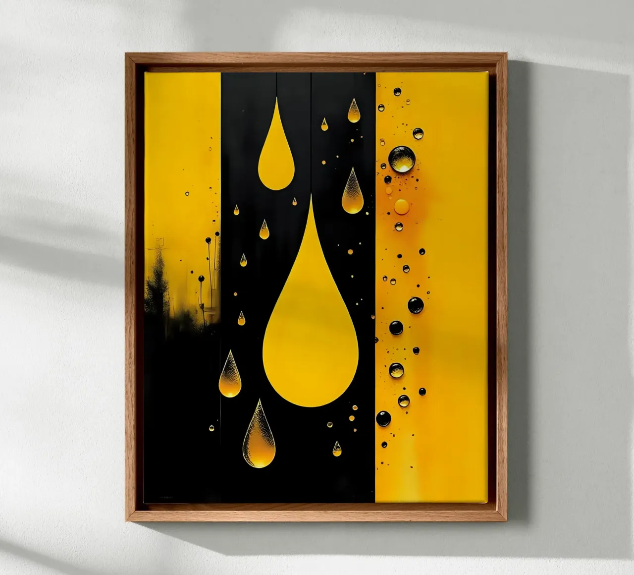 Drop_3 canvas with Floater frame by schwarz-gelb by LK