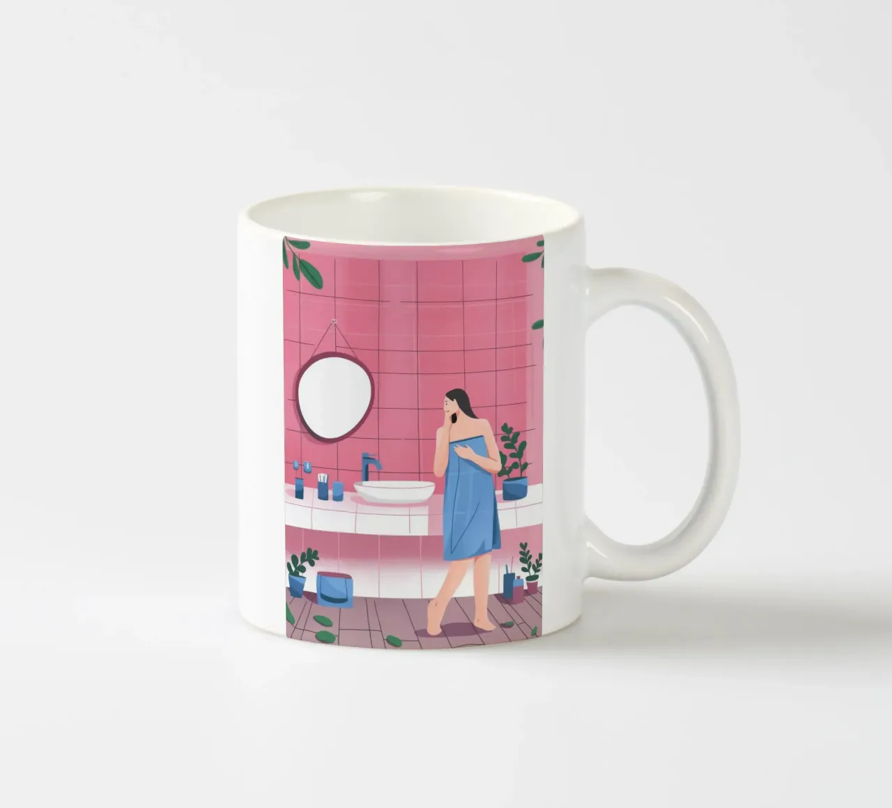 Rituale del bagno sereno tazza in ceramica da Lumina Vision