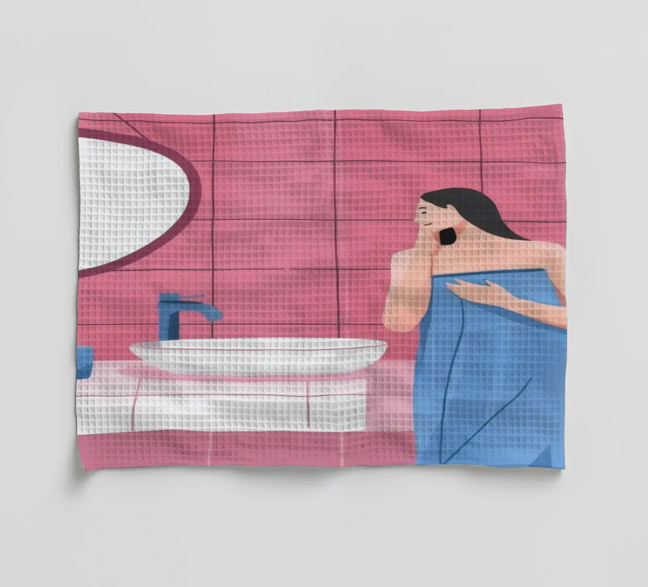 Rituale del bagno sereno canovaccio da cucina da Lumina Vision