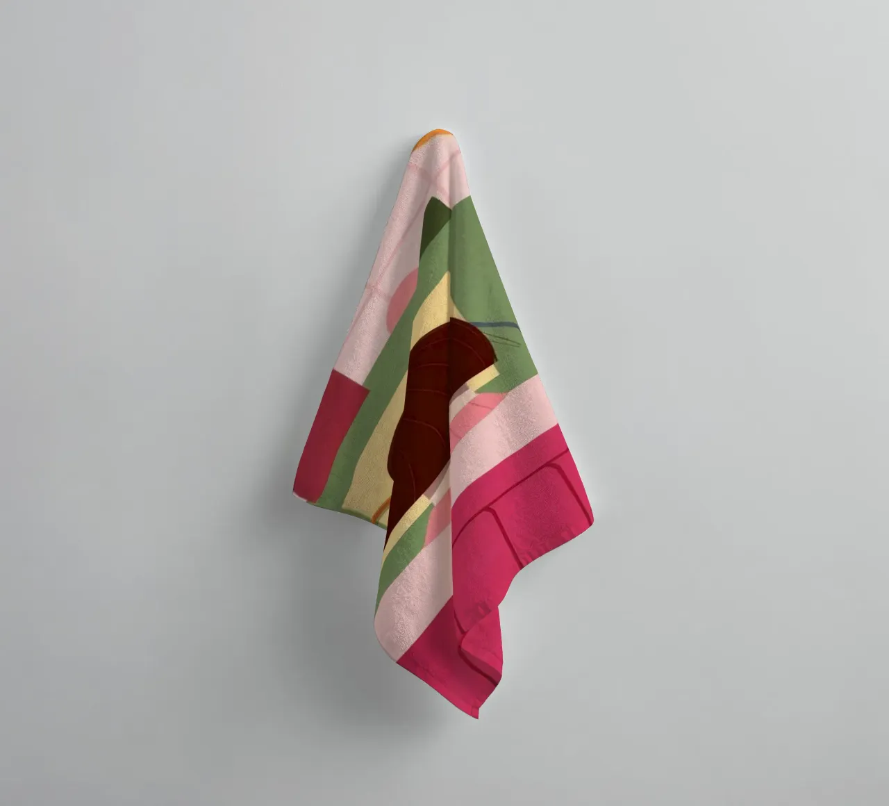 Artistic Chaos Reflection towel by Lumina Vision