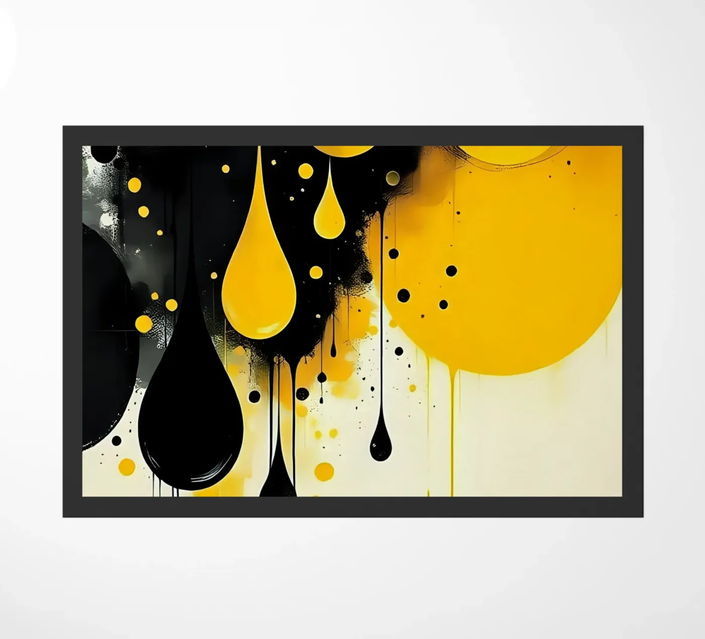 Goutte_4 paillasson de schwarz-gelb by LK