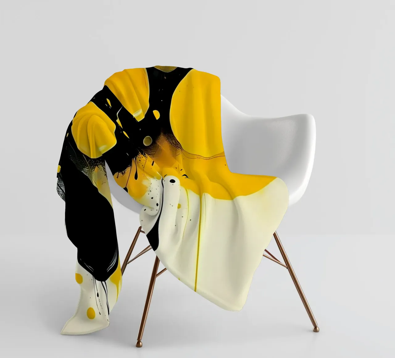 Laat vallen_4 fleecedeken van schwarz-gelb by LK