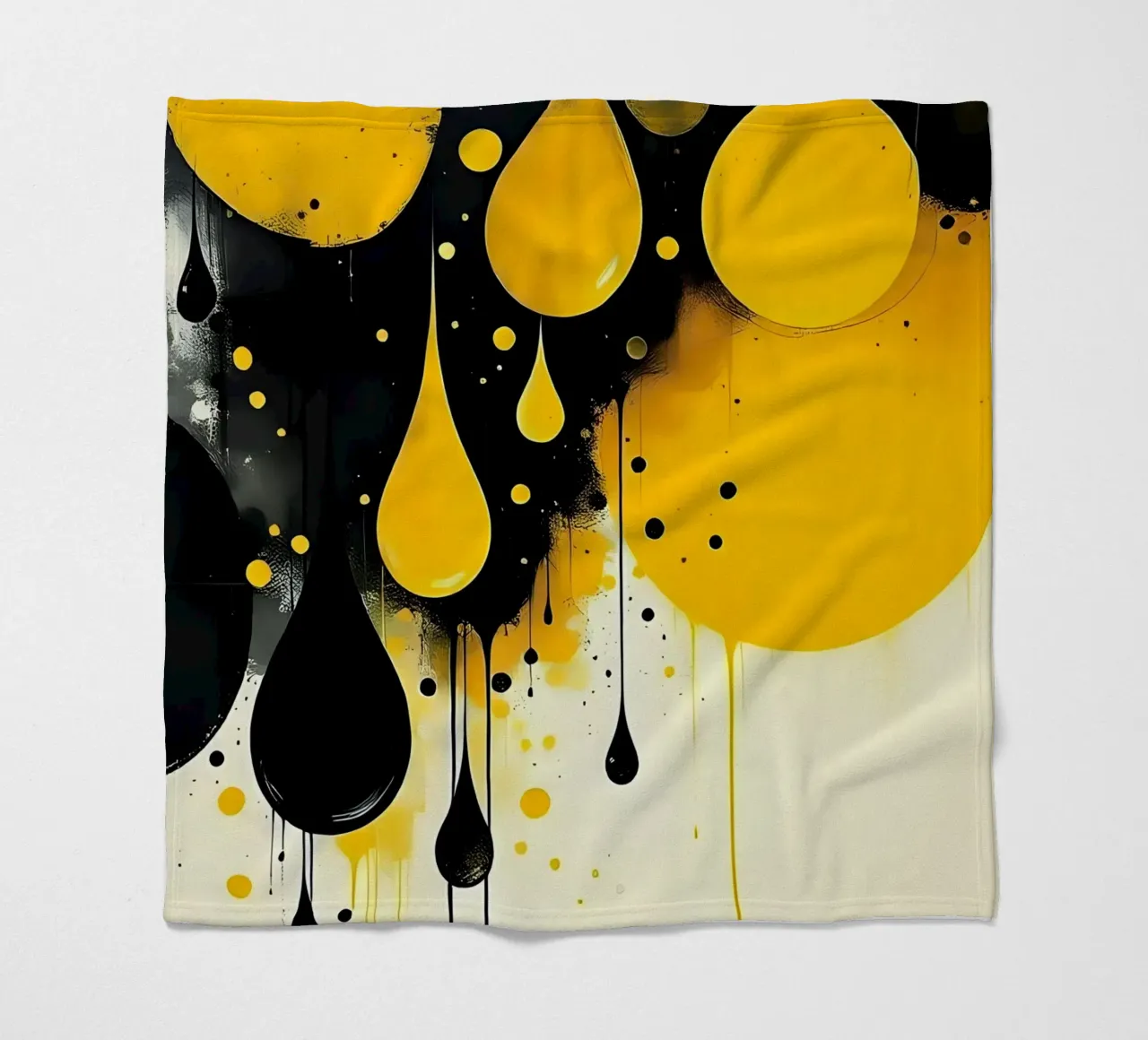 Laat vallen_4 fleecedeken van schwarz-gelb by LK