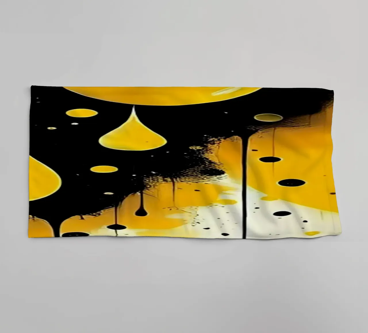 Drop_4 towel by schwarz-gelb by LK