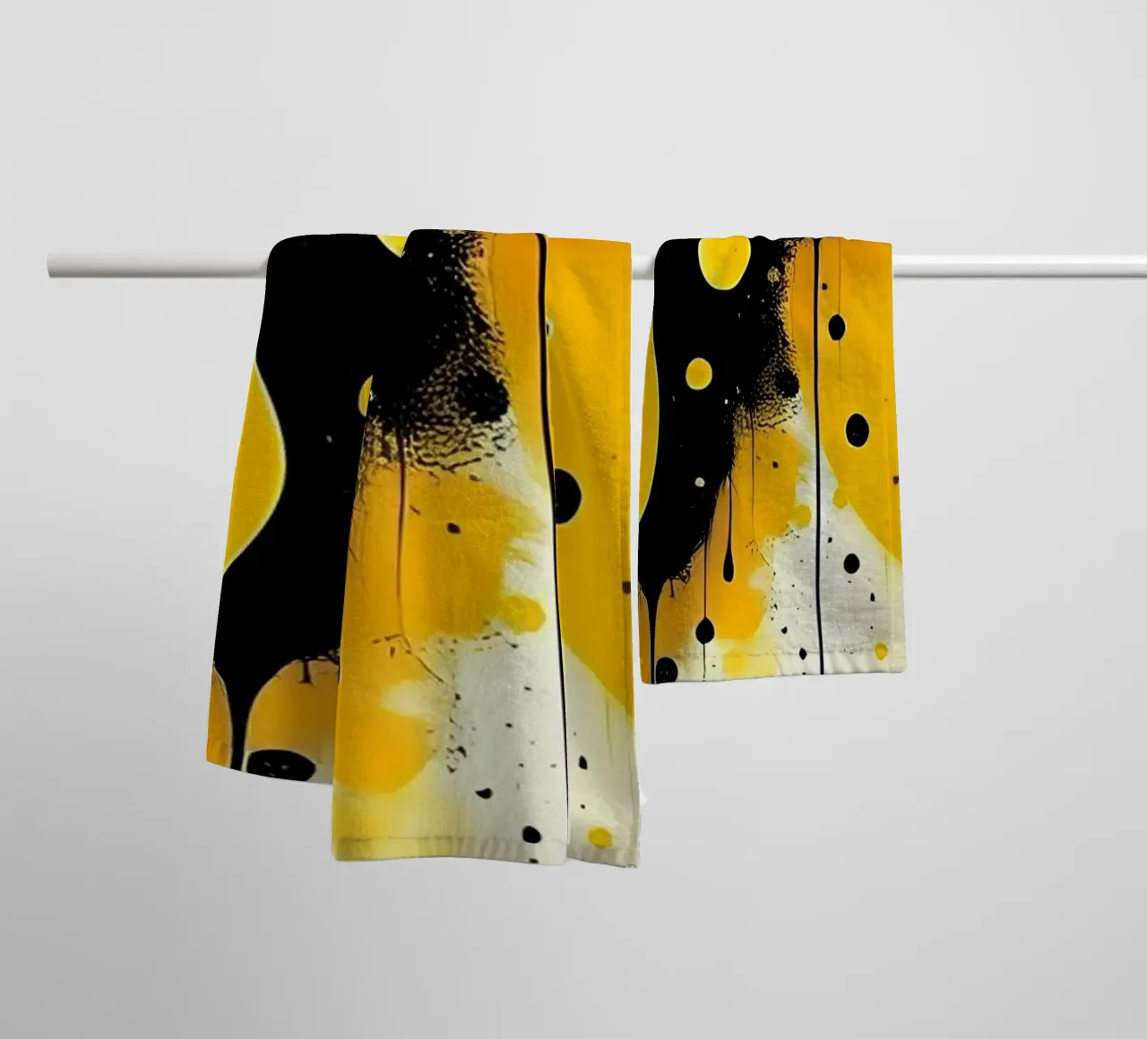 Drop_4 towel by schwarz-gelb by LK