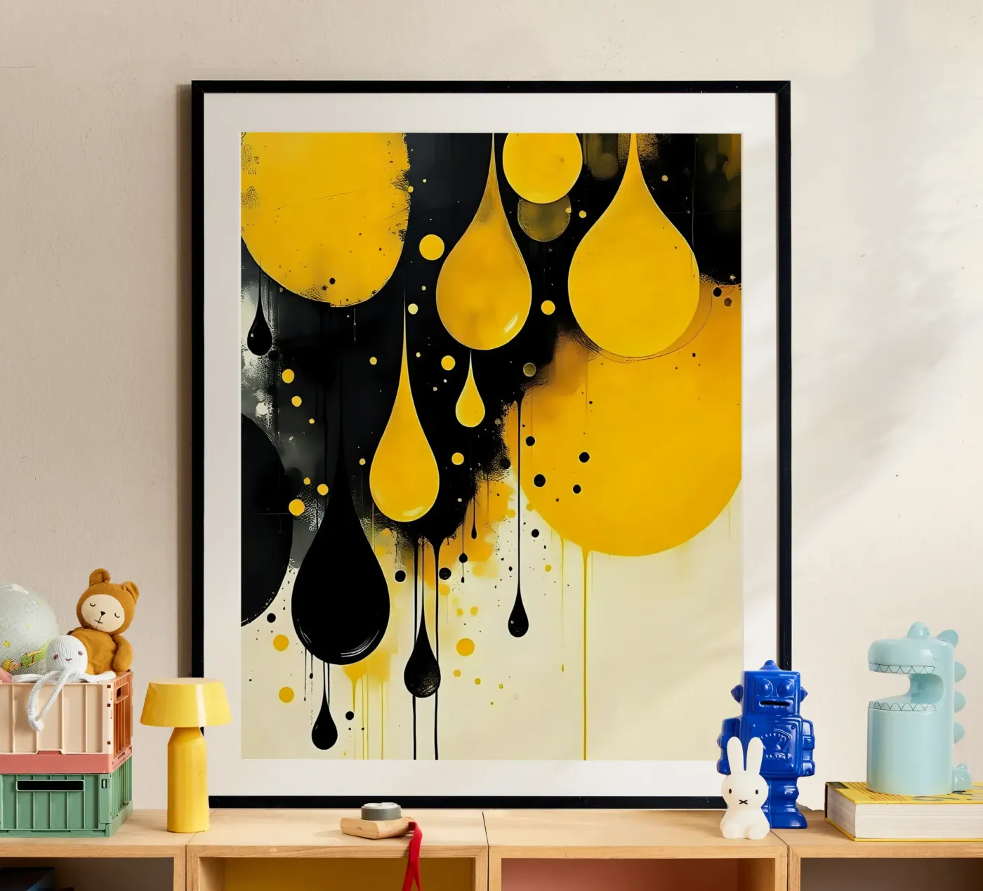 Laat vallen_4 poster van schwarz-gelb by LK