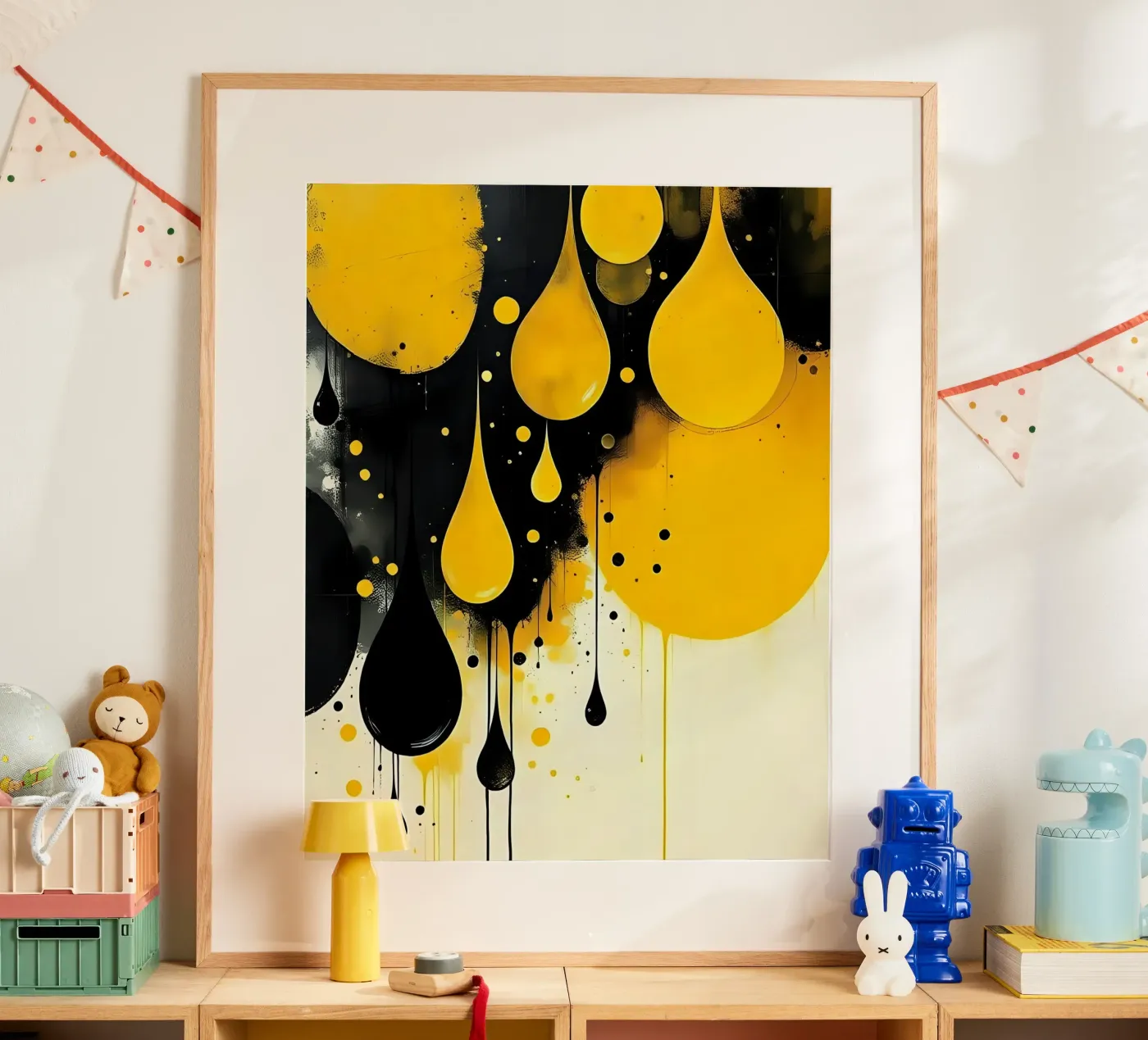 Laat vallen_4 poster van schwarz-gelb by LK