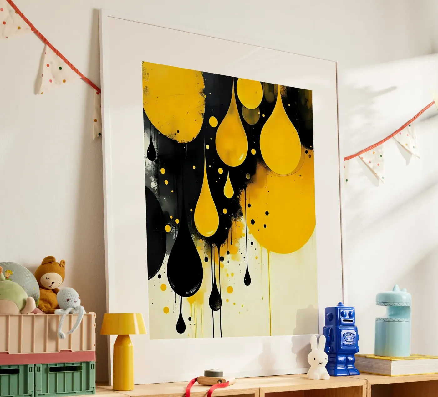 Laat vallen_4 poster van schwarz-gelb by LK