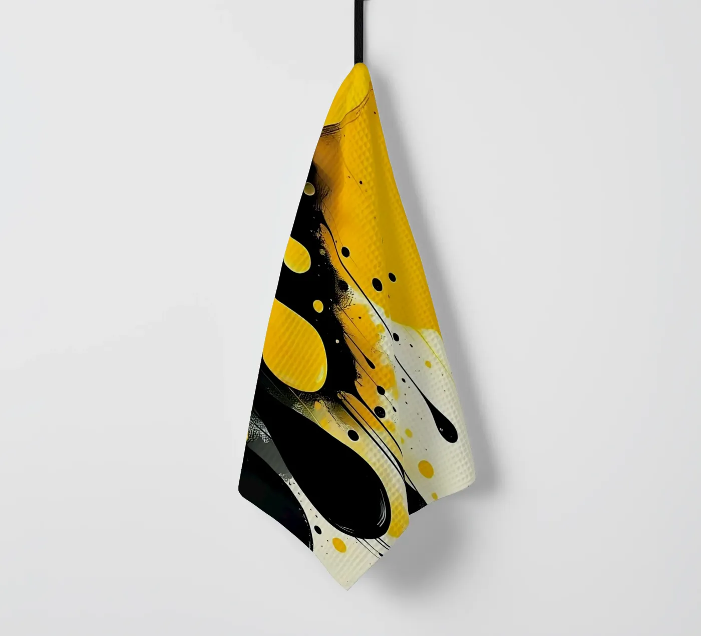 Drop_4 Geschirrtuch von schwarz-gelb by LK