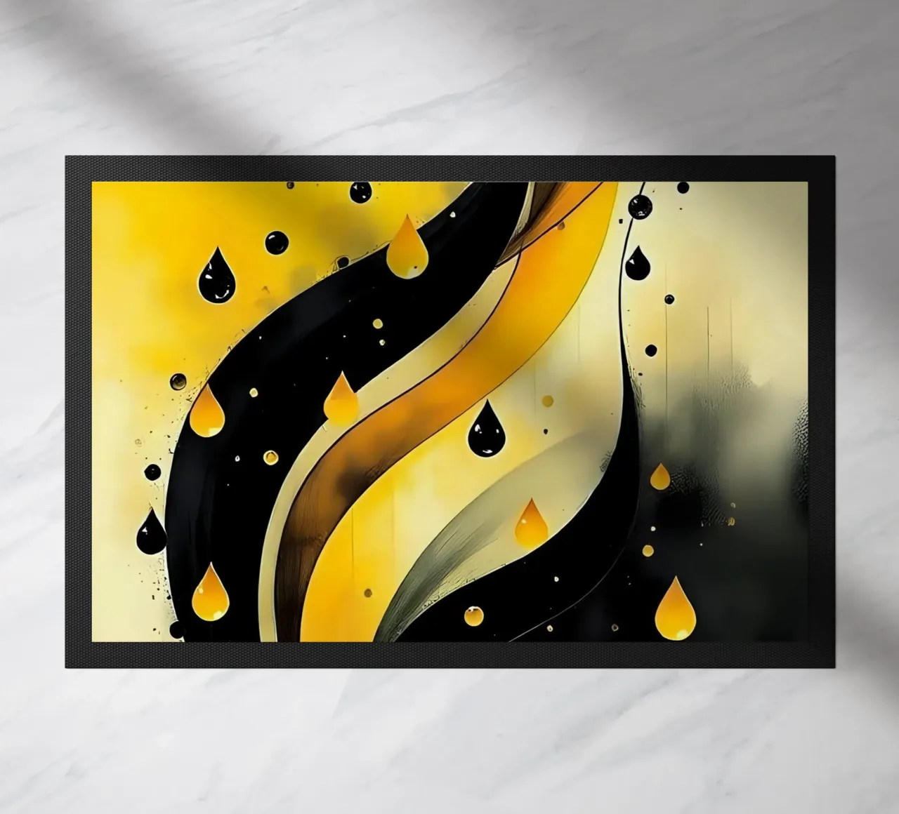 Drops_5 doormat by schwarz-gelb by LK