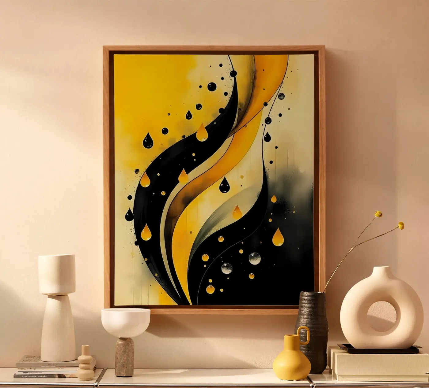 Drops_5 canvas by schwarz-gelb by LK