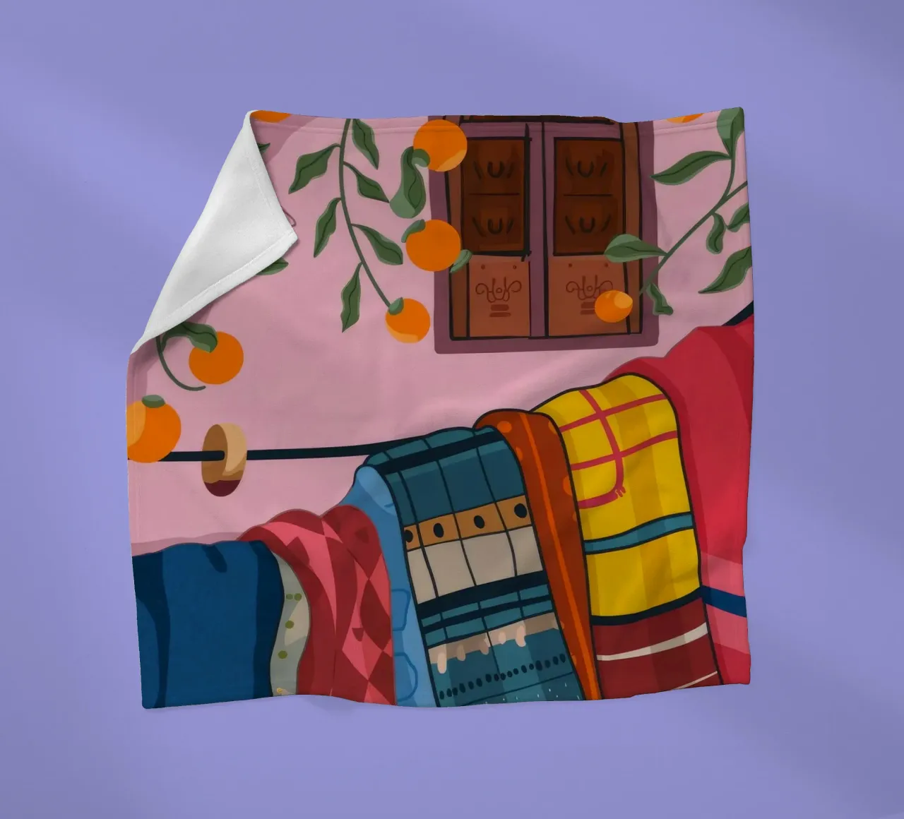 Cozy Corner Warmth fleece blanket by Lumina Vision