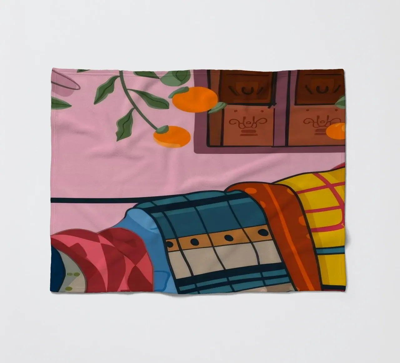 Cozy Corner Warmth fleece blanket by Lumina Vision