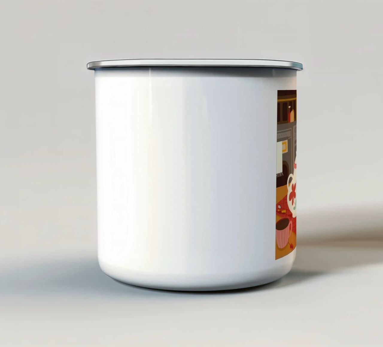 Tea Time Haven tazza in smalto da Lumina Vision