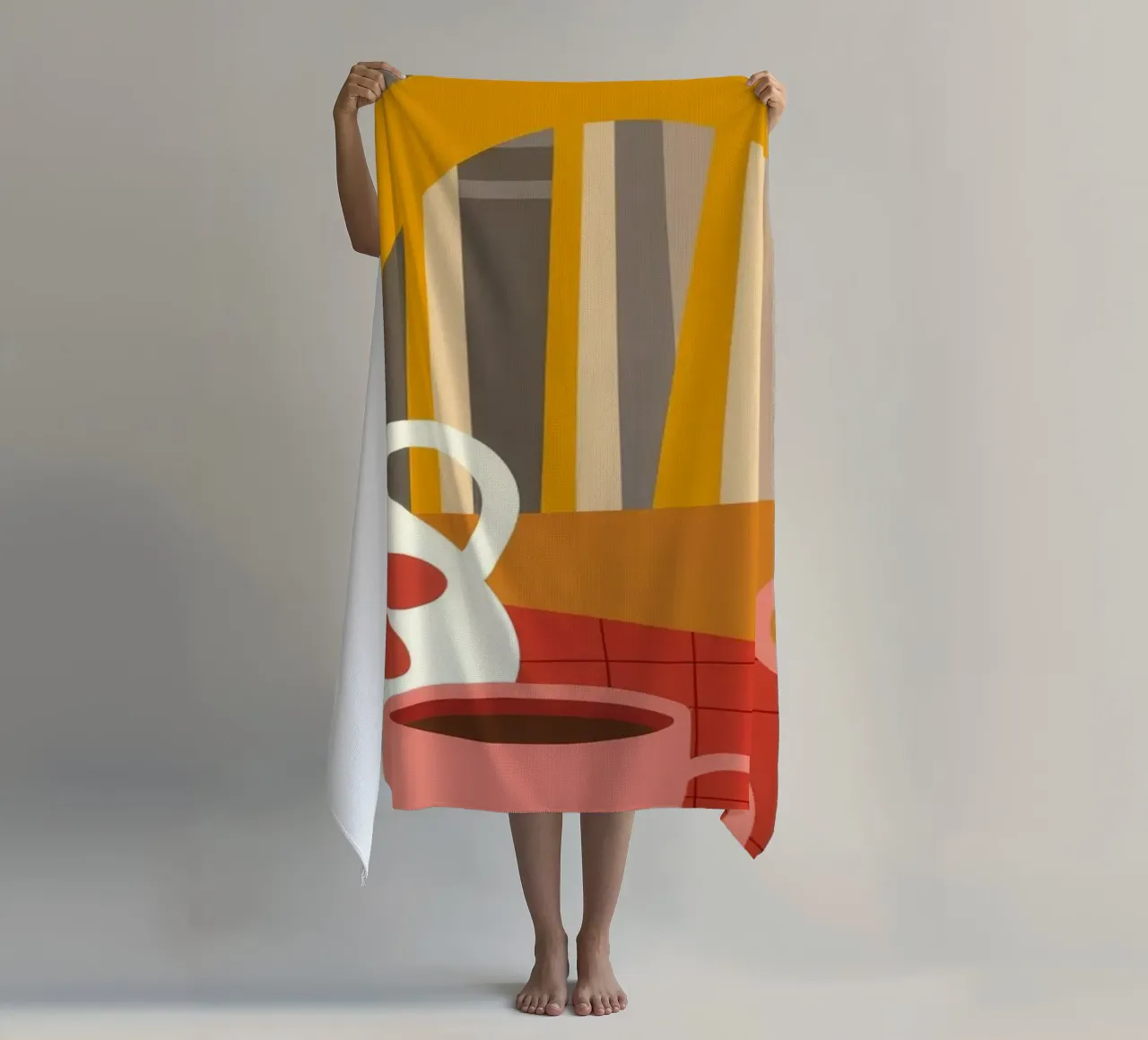 Tea Time Haven beach towel by Lumina Vision