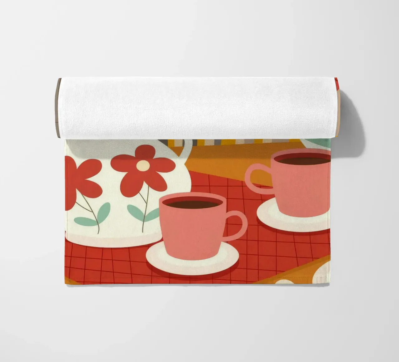 Tea Time Haven beach towel by Lumina Vision