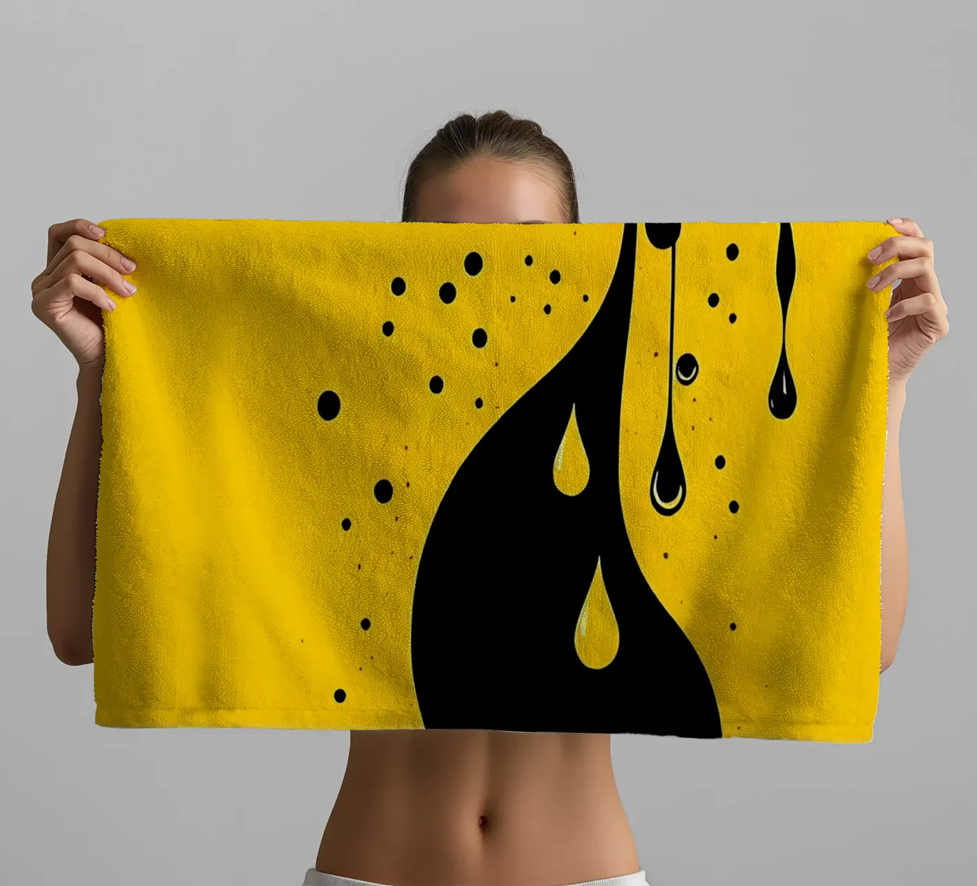Drop_7 towel by schwarz-gelb by LK