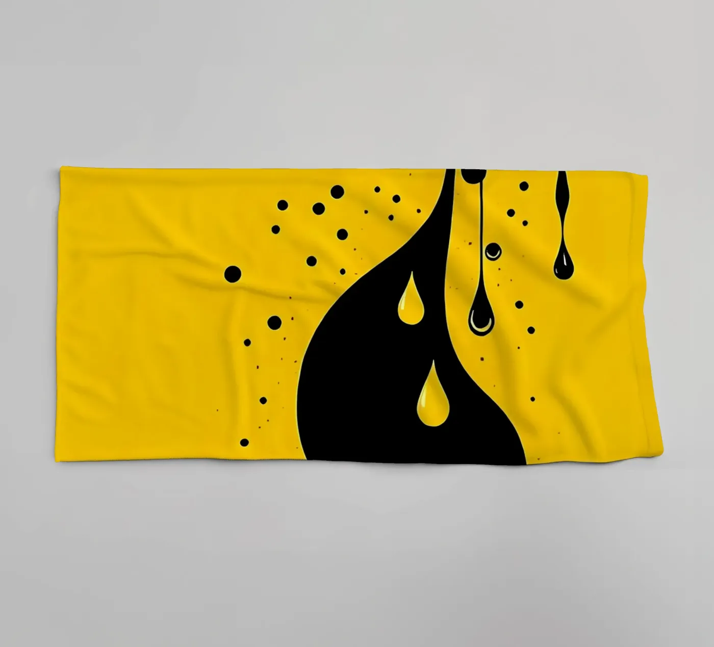 Drop_7 towel by schwarz-gelb by LK