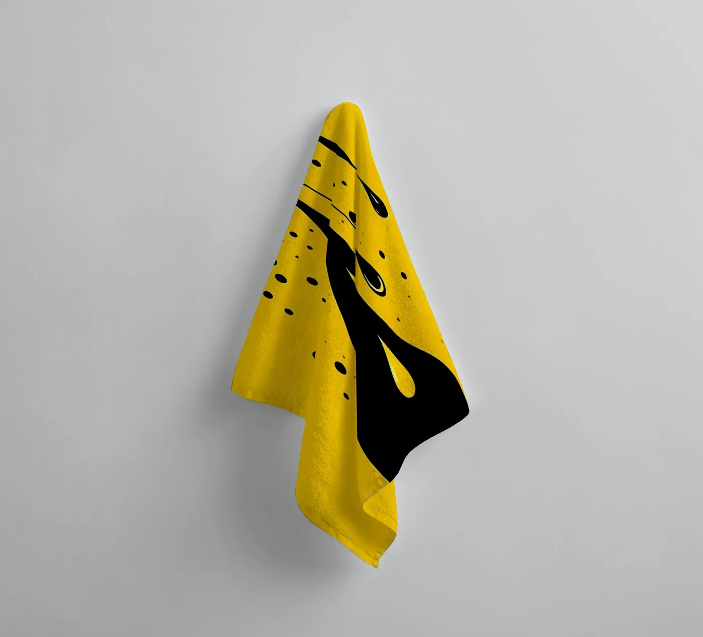 Drop_7 towel by schwarz-gelb by LK
